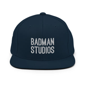 Original Font Snapback Hat | Navy Blue