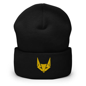 Yellow Logo Beanie | Black