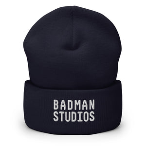 Modern Font Beanie | Dark Navy Blue