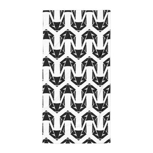 Nested Logo Pattern Bath Towel | White