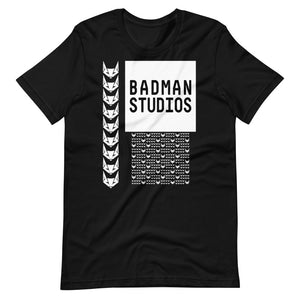 Modern Font Block Design Tee | Black