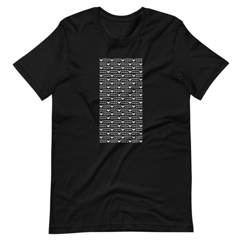 Logo Pattern Design Tee | Black